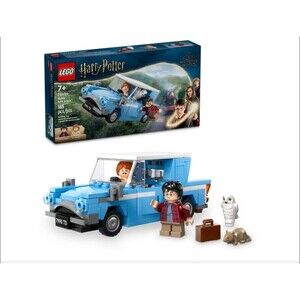LEGO Harry Potter Flying Ford Anglia, Buildable Car Toy with 2 Minifigures for R